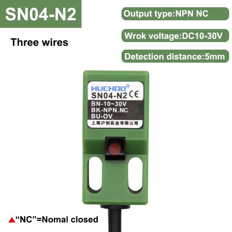 Бесконтактный переключатель металлический предел SN04 датчик квадратный водонепроницаемый NPN PNP NO NC DC три провода 10-30 В AC два провода 90-250 В