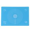 64x45cm High Temperature Resistant Non-Stick Silicone Dough Mat with Scale Baking Tool(Blue )