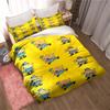 DOG MAN Cute Cartoon Pattern Bedding Set Duvet Cover Set Single Double Bed King Size Bed Set Adult Kid's Bedroom Anime Sheet Set