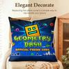 Чехол на подушку Geometry Dash Видео Натуральный лен Органическая ткань Двусторонняя печать Диван Домашний декор Подарок Наволочка
