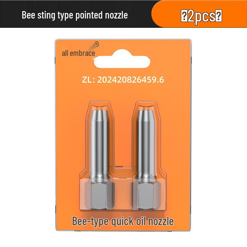 Насадка для шприца для смазки высокого давления с фиксирующими плоскогубцами и самоблокирующейся плоской головкой