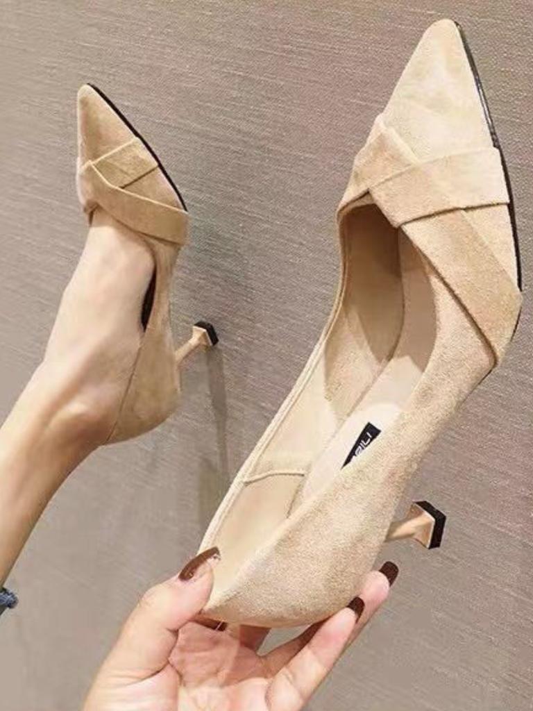 Fashion Pointed Toe Woman Pumps Office With Medium Heels Shoes for Women 2025 Trend On Offer Promotion Wholesale High Quality Footwear