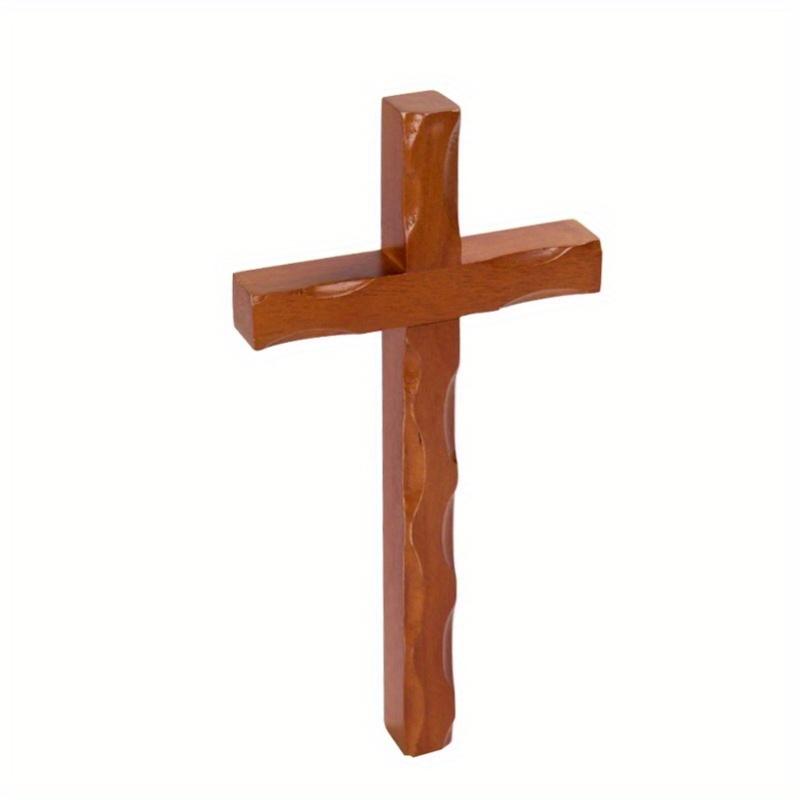 Церковный католический распятие Иисус Христос деревянный настенный крест таинственное ремесло подвесное украшение гладкое благословение подарок прочный кулон