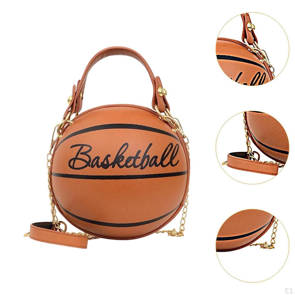 Сумка-клатч в форме баскетбольного мяча на молнии из искусственной кожи для телефона в отпуске