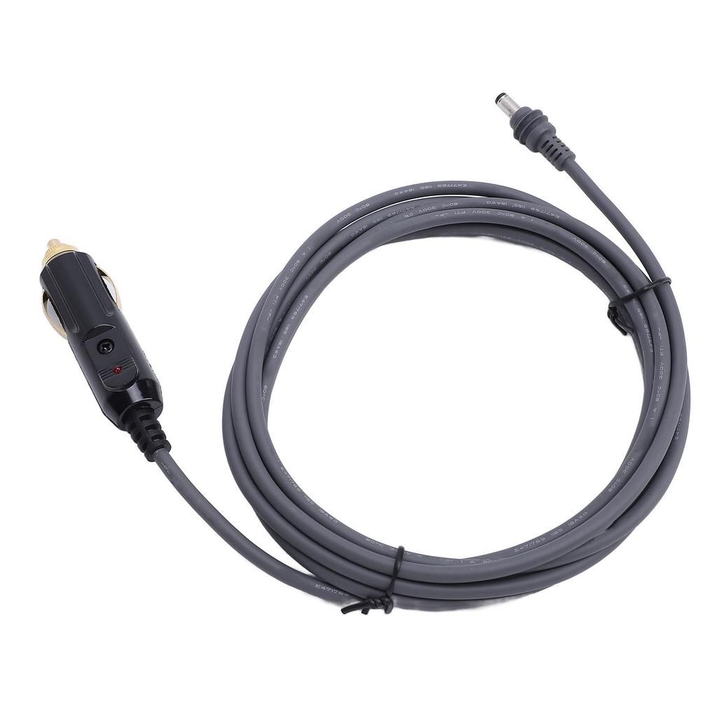 DC Car Power Cable 18AWG 10ft 12V To 24V Water Resistant Cigar Lighter Power Cord for Mini Dish Antenna RV Car Truck