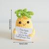 Positive Potato Desk Accessories Crochet Ornament Kawaii Woven Figurine Desktop Offices Accessories Gift for Children Room Decor