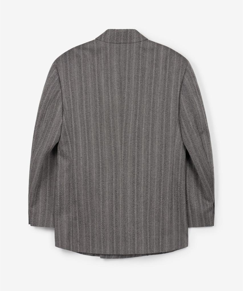 TNGT Herringbone Structure Wool Double Jacket (Grey) Tnja6F103G2
