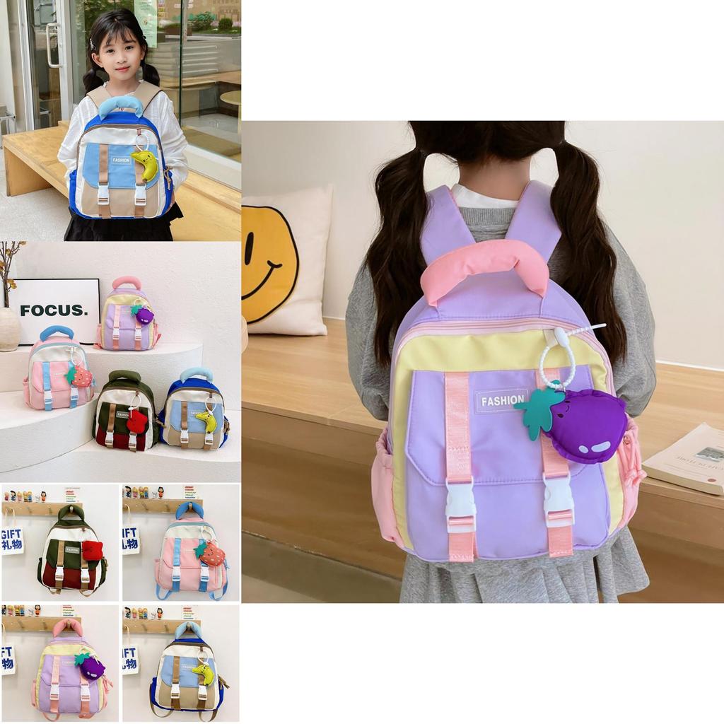 Trendy Cute Dual Shoulder Backpack For Boys And Girls In Bright Colors Perfect For School