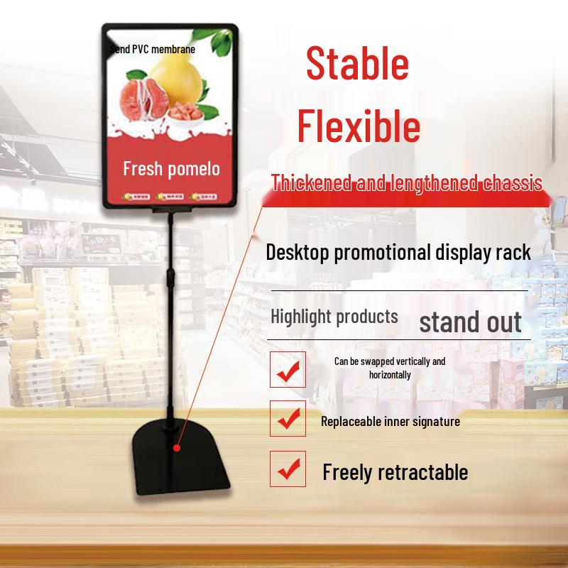 A4 Poster Frame Display Stand for Price Tags and Promotions