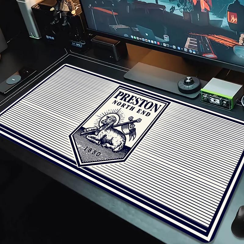 Коврик для мыши Preston North End Fc Большой коврик для игровой поверхности Нескользящий коврик для ноутбука и планшета XXL Мини-коврик для ПК с заблокированным краем