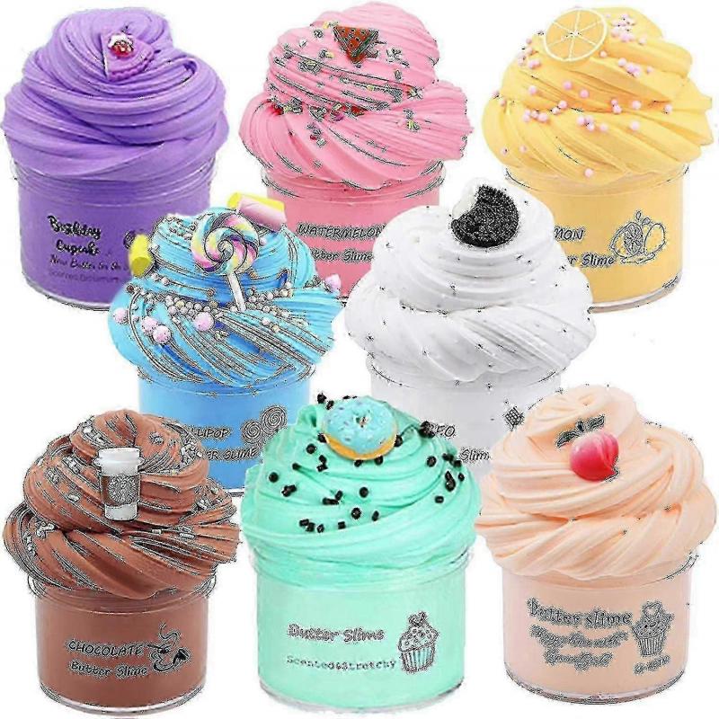 Butter Slime Stress-Relief Kit, 8-Pack