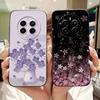 Чехол для телефона Realme 12 Pro+ 12Pro 5G Realme 12 Pro Plus 5G Элегантный Цветочный Кот Расписной Мягкий Силиконовый Однотонный Ударопрочный Чехлы