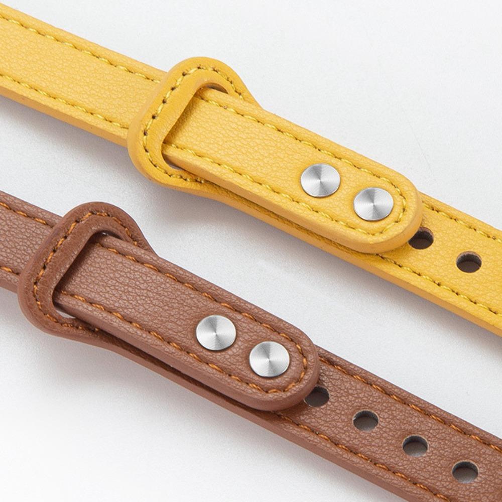Кожаный ремешок с двойной пряжкой и гвоздем, индивидуальный ремешок для часов, новый ремешок для часов Xiaomi Band 8