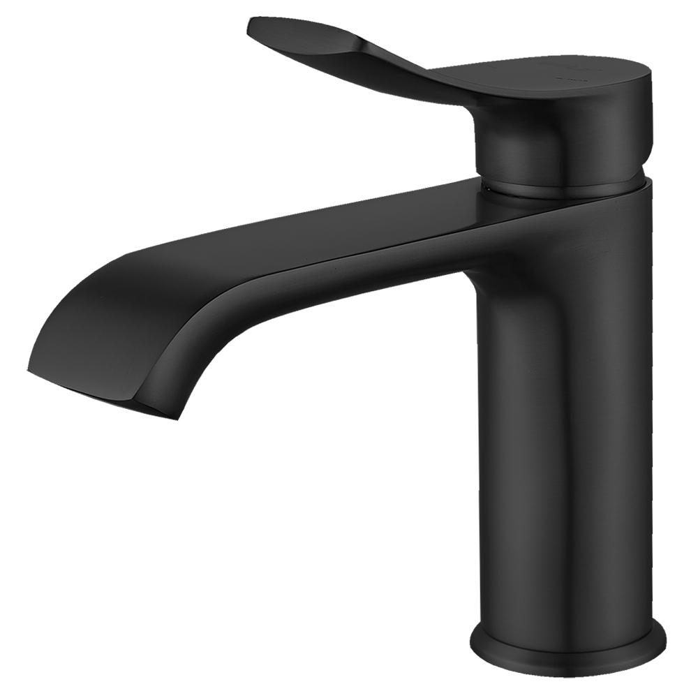 Modern Brass Gun Grey Single Hole Bathroom Water Basin Faucet Basin Mixer Faucet