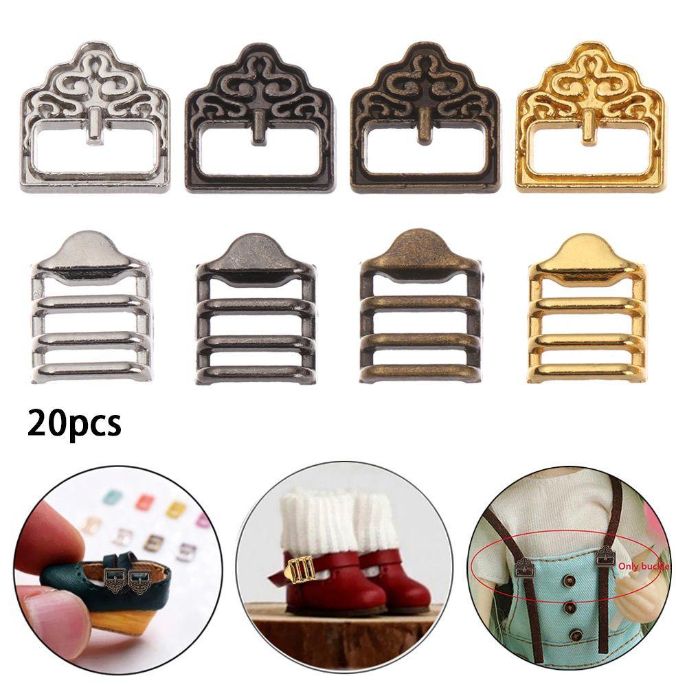 Mini Ultra-small Tri-glide Buckle Pattern Belt Buttons Doll Bags Accessories Diy Dolls Buckles