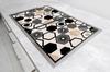 Glass protective plate for the stove 2x45x52 Pattern
