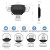 4-в-1 Картридер с интерфейсами +Micro USB+USB3.0+Type-C для iPhone iPad Android Смартфонов