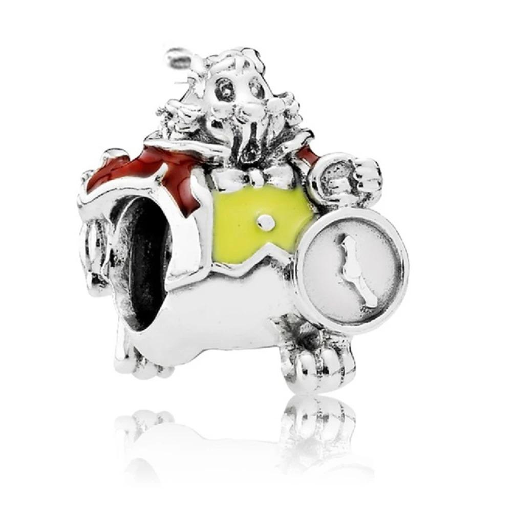Bracelet 925 Silver Charm Beads DIY Eternal Rose Potts Pendant