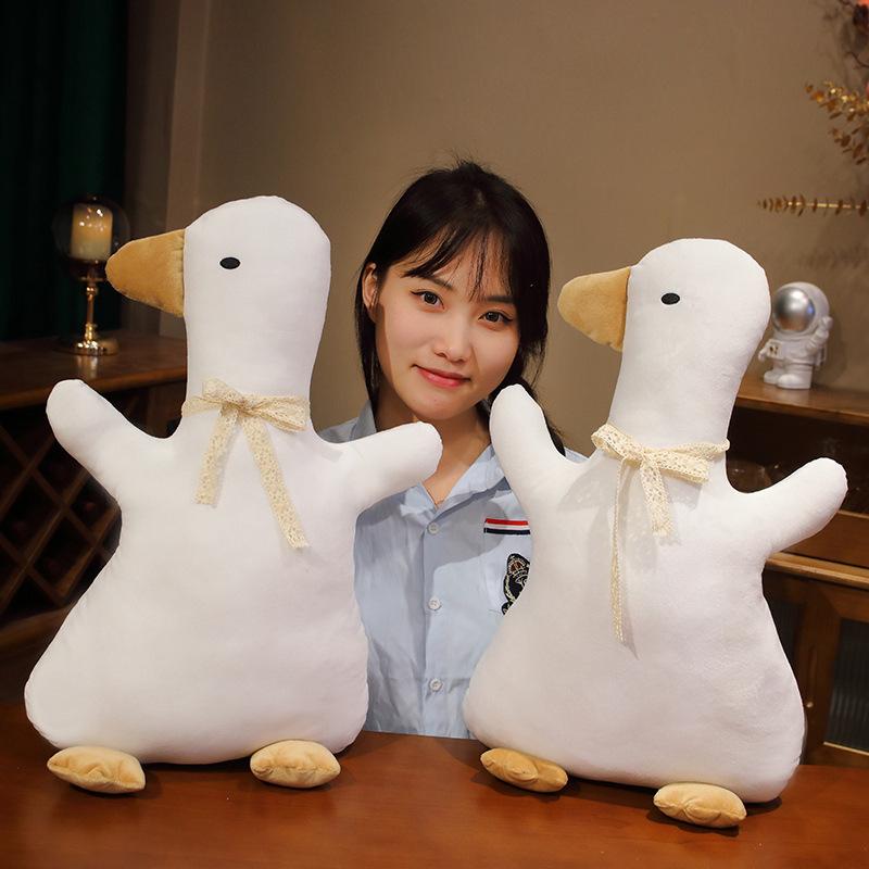Cute Cute White Duckling Throw Pillow Plush Toy Doll Home Pillow Cushion Girl Soothing Doll