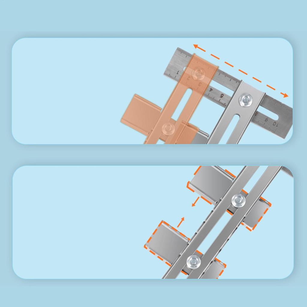Линейка для установки шкафа Регулируемый шаблон Кондуктор Открыватель позиционирующих отверстий Для профессиональных плотников Энтузиастов Дверь