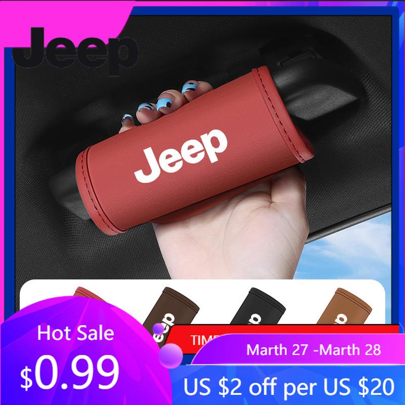 Для Jeep 2 шт. Чехол на ручку потолка автомобиля Покрытие подлокотника Аксессуары для интерьера Для Jeep Grand Cherokee Wrangler JK Gladiator Compa