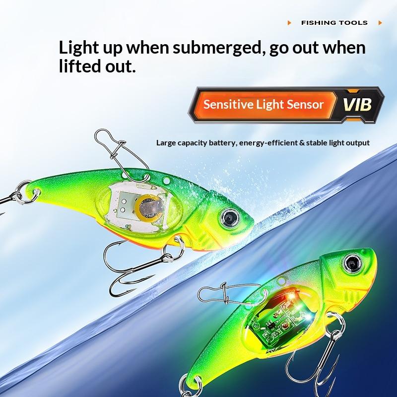Luminous Metal VIB (Model D) 33g Long-Throw Zinc Alloy Artificial Hard Bait Colorful Electronic Lure