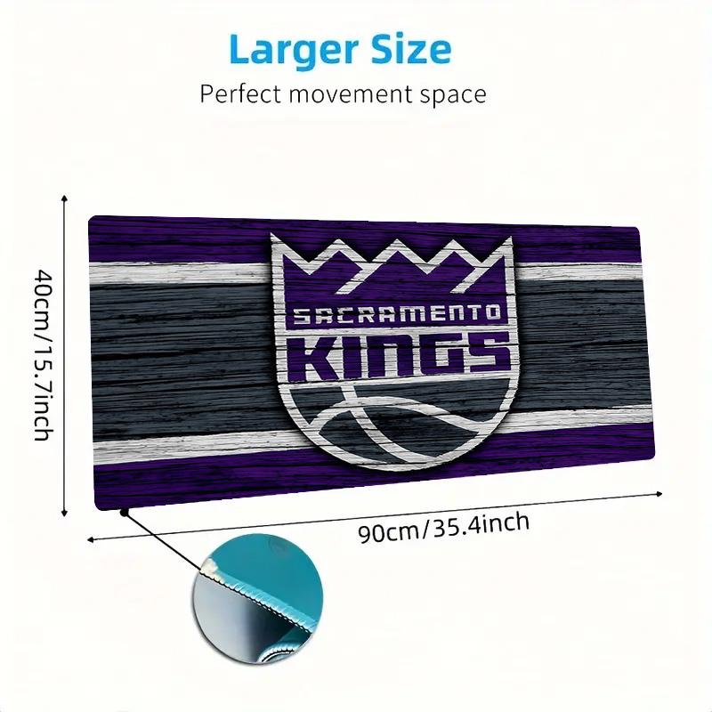 Sacramento Kings2 Print Cushion Non-slip Laptop Tablet Big Mousepad XXL Mat Mini PC Playmat With Lock edge