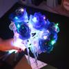 1PC Luminous Simulation Rose Immortal Valentines Bouquet Anniversary Festival LED Flower for Home Birthday Gift Artificial Flowers