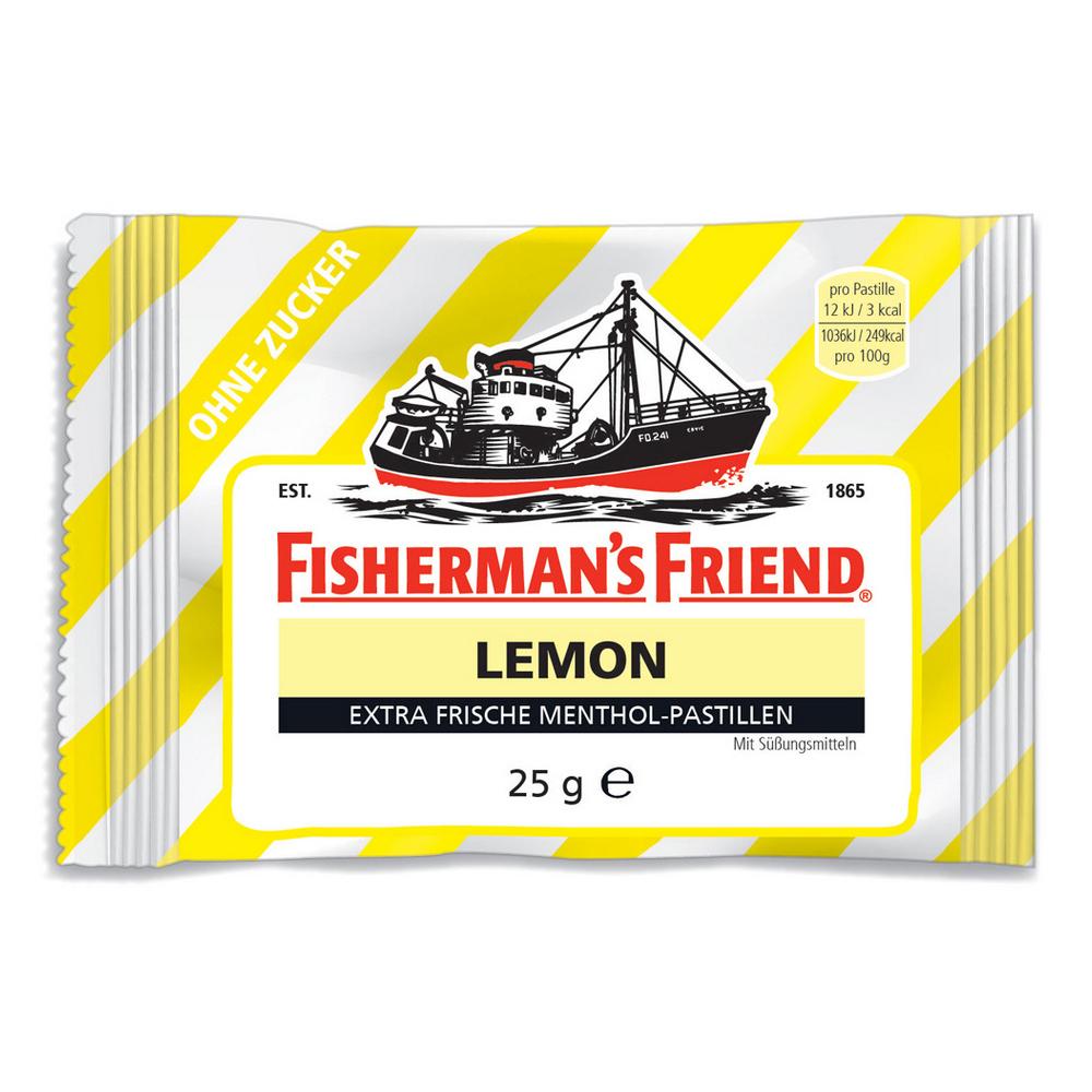 Fisherman'S Friend Sugar-Free Herb Candy Lemon 25G
