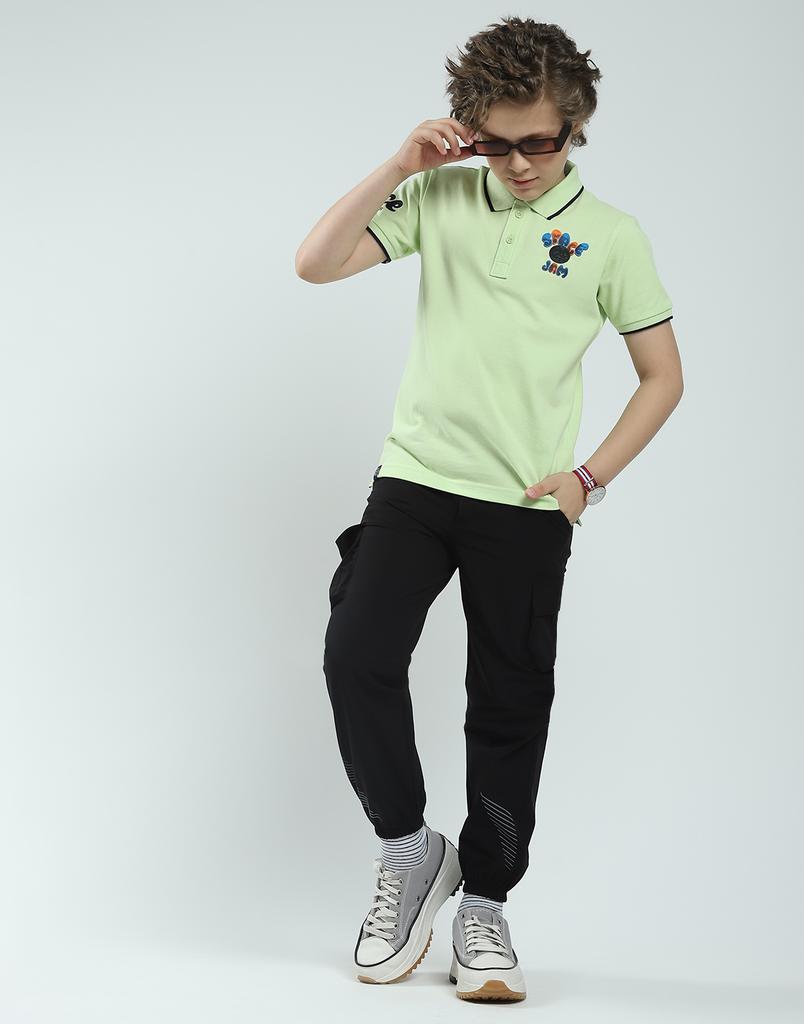 MONTE CARLO Поло с принтом для мальчиков, стандартного кроя, с коротким рукавом