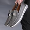 Fashion Genuine Leather Men Shoes Casual Men Comfortable Loafers Italian Moccasins Breathable Slip On Flats New Arrival Men Office Shoes