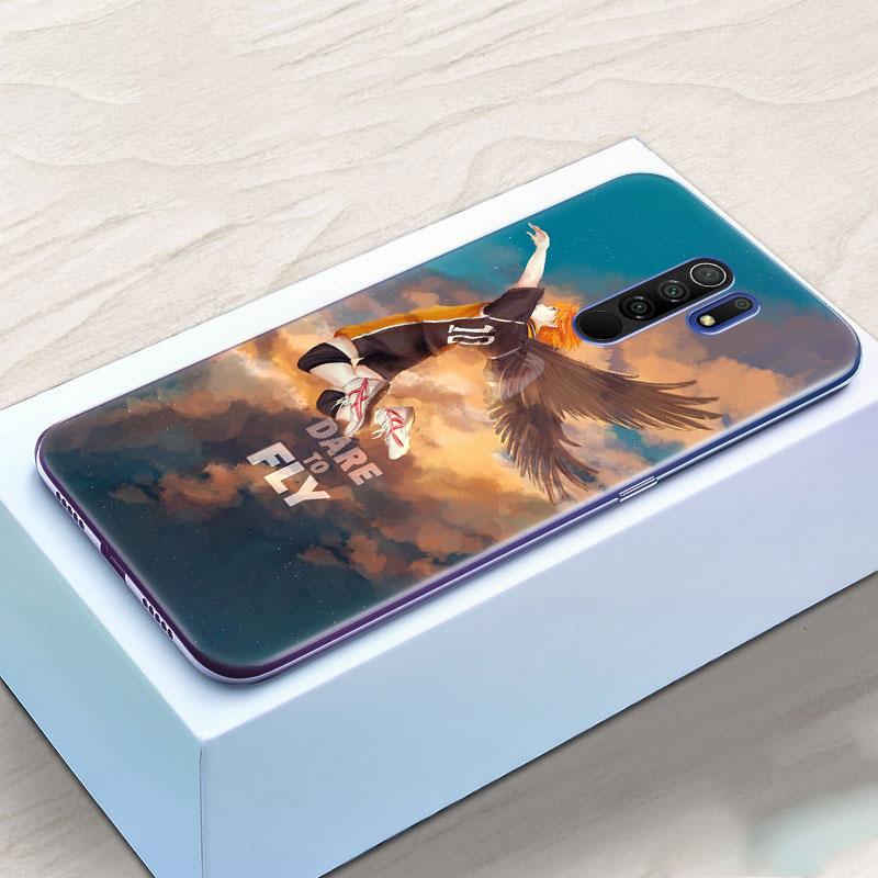 Силиконовый чехол Haikyuu Hinata Attacks с аниме для Xiaomi Redmi Note 10 9 Pro Max 10S 9S 8T 8 8A 9 9A 9C 9T K40 Pro 5G