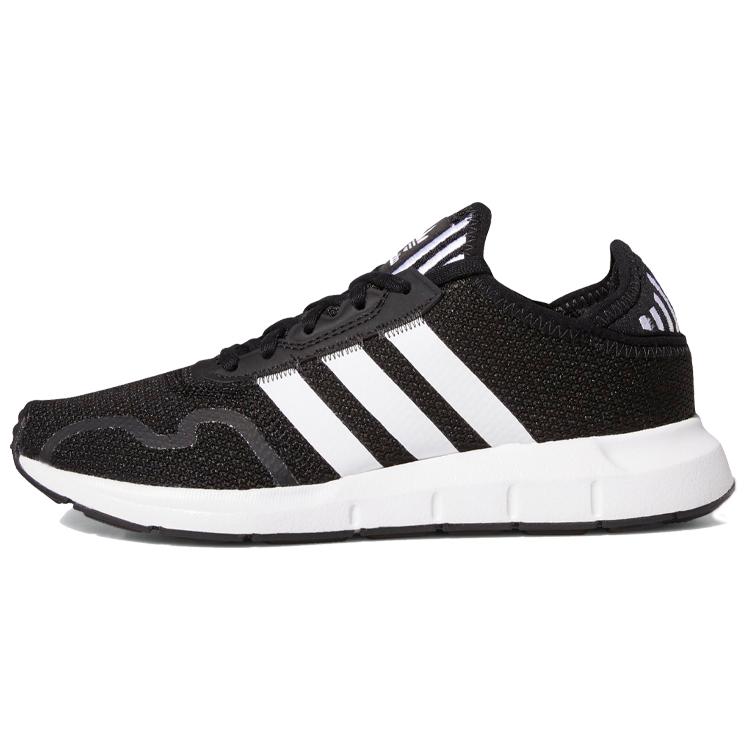 adidas Оригинальные Кроссовки для бега adidas Swift Run X с амортизацией Низкие Детские Черно-белые FY2150