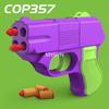 COP357 Carrot Toy Gun Shell Ejection Soft Bullets Launcher Mini Size Manual Firing Portable Pistol Model Children Adult Gift