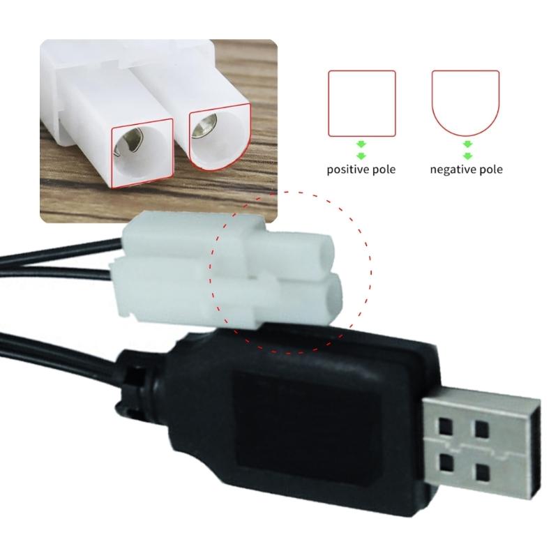 7.2V 250мА 250мА Кабель USB-зарядки Разъемы KET 2P для автомобильных аккумуляторов с защитой и простыми разъемами