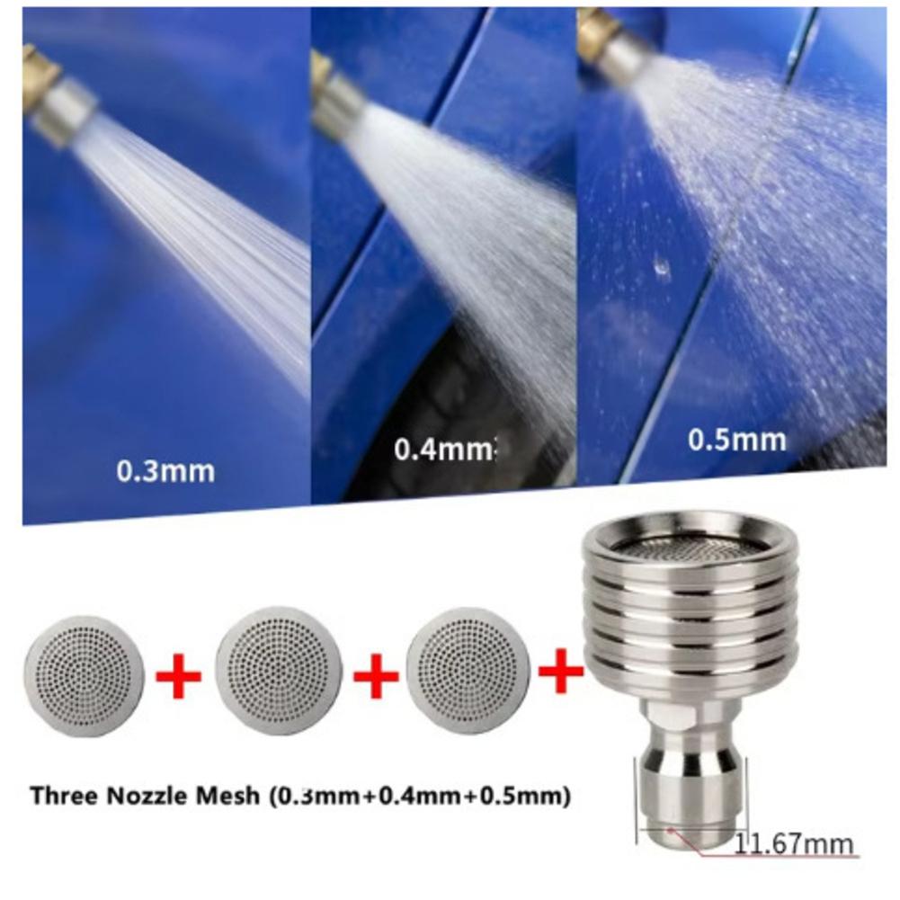 2 Pack Pressure Washer Nozzle Tips Made of Stainless Steel for Soft Wash Use with 1/4 Quick Connect Compatibility
