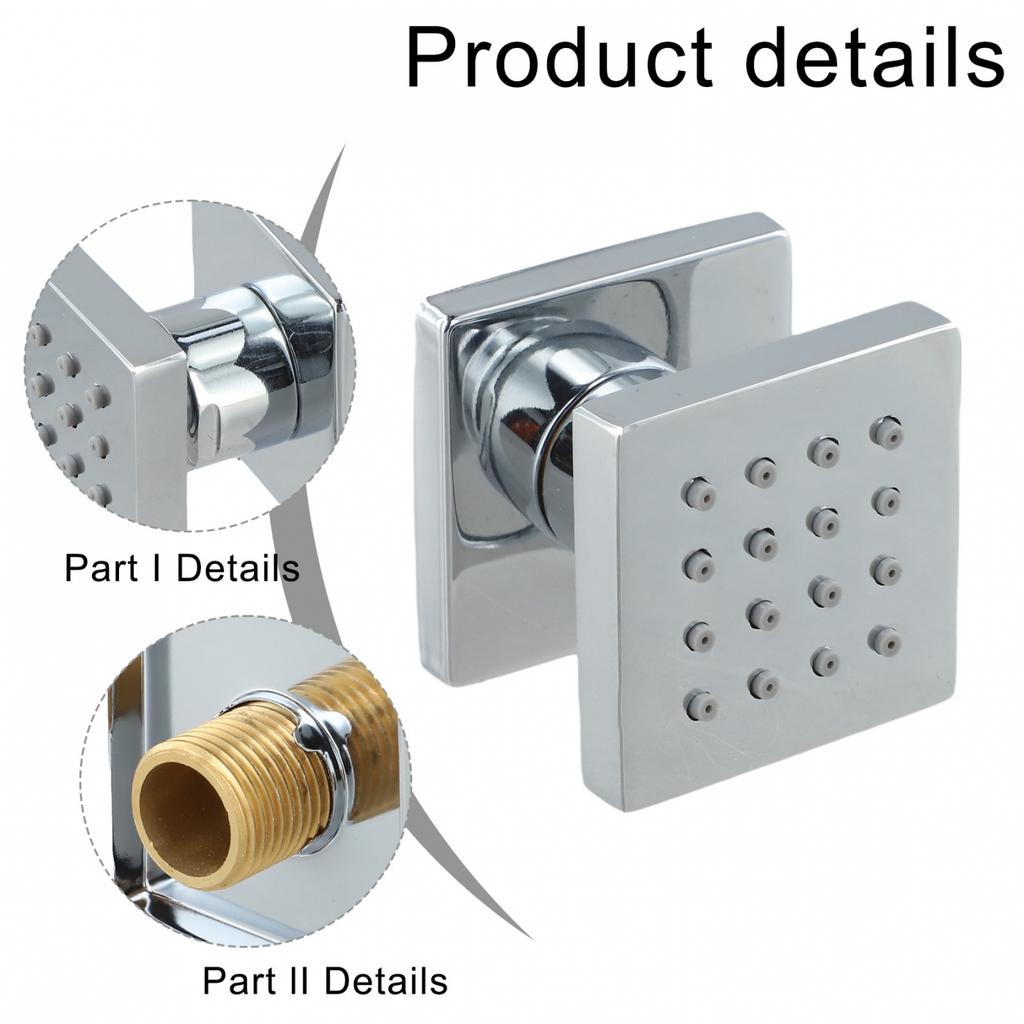 Solid Brass Square G Connector Hydrotherapy Experience