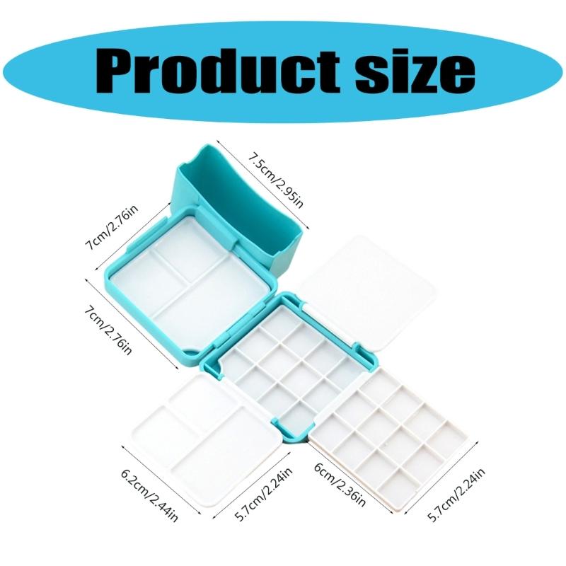 Пустая коробка для акварели Пустая палитра для акварели Дорожная палитра для акварели с палитрой Аксессуары для рисования