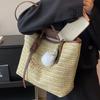 Large-capacity Bag Niche Design Single-shoulder Bag Stylish Woven Tote Bag