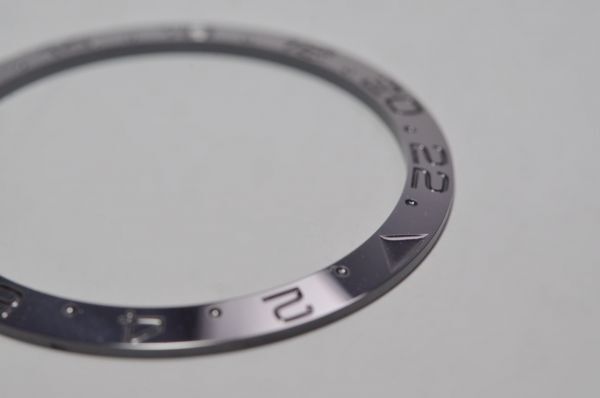 Aftermarket Безель GMT Seiko Black Boy SKX007 SRPD SBSA 6309 7002 [Деталь SEIKO] Вставка, Скошенная, Керамическая, Черная, 24ч