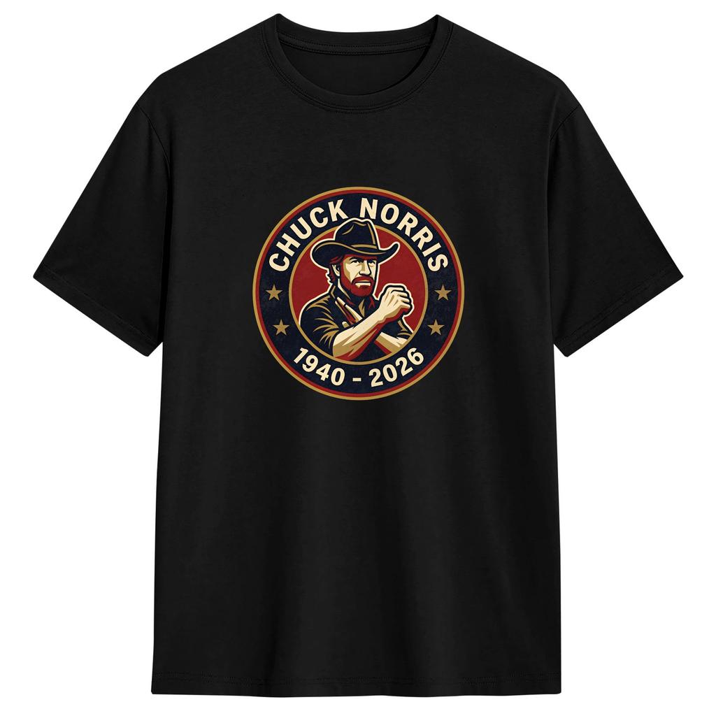 Unisex Women TShirt Chuck Norris T Shirts Harajuku  Beach Tee Shirt Y2K Basic Cotton Tops Plus Size