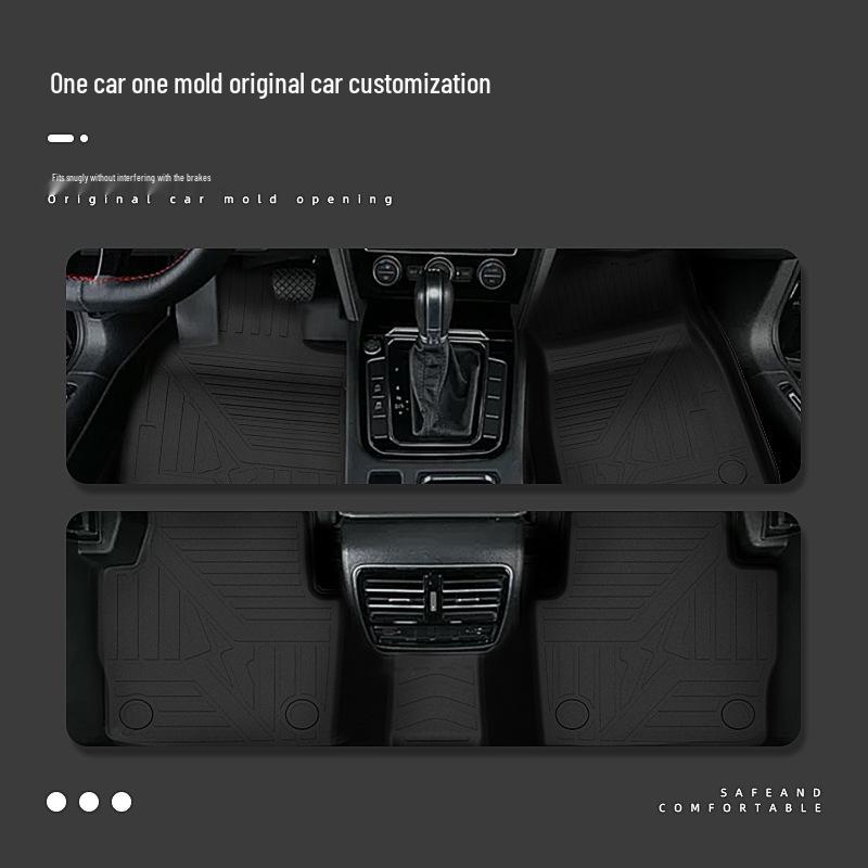 Автомобильные коврики Volkswagen для Taigo, Tayron, Talagon, Tharu, Gac Touran и Phideon - Специальный ТПЭ, Экологичные, Без запаха.