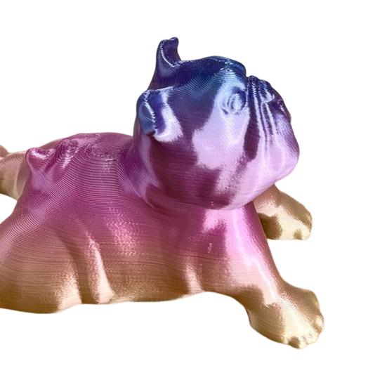 3D-печатная фигурка бульдога для йоги, статуэтка собаки, скульптура животного, домашний офис, книжная полка, украшение для рабочего стола, подарки для любителей собак