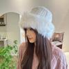 WTEMPO Autumn Winter Furry Plush Windproof Bucket Hats Warm Cold-proof Winter Ear Protection Thickened Cold-proof Fisherman Hats