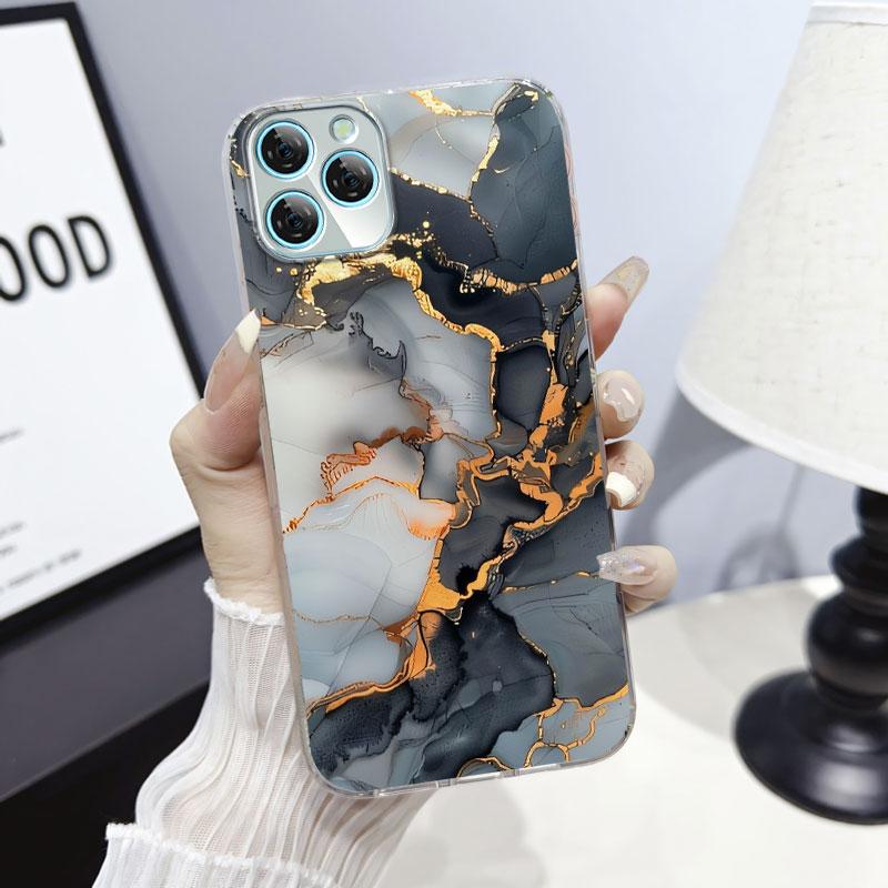 For Blackview A95 A100 A200 Pro A85 Case Protective Cover For Blackview A80S Marble Clear Soft Silicone Phone Case Cat Fundas