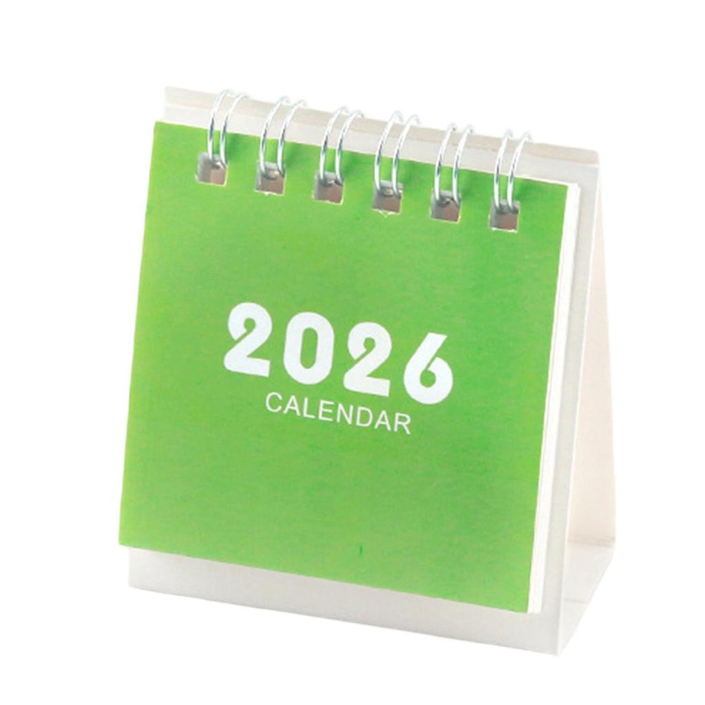 2026 Desk Calendar Twin-Coil Binding 17 Month Paper Calendar from Aug 2025 To Dec 2026 Office Tabletop Calendar Planner