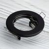 Ardali Recessed Fixed Round Halogen Luminaire Black Sheet Mr16 Gu10