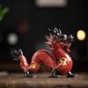 Ceramic Dragon Ornaments Attract Wealth, Living Room Decorations, Red Blue , Zodiac Dragons, Mascots, Office Desktop Crafts