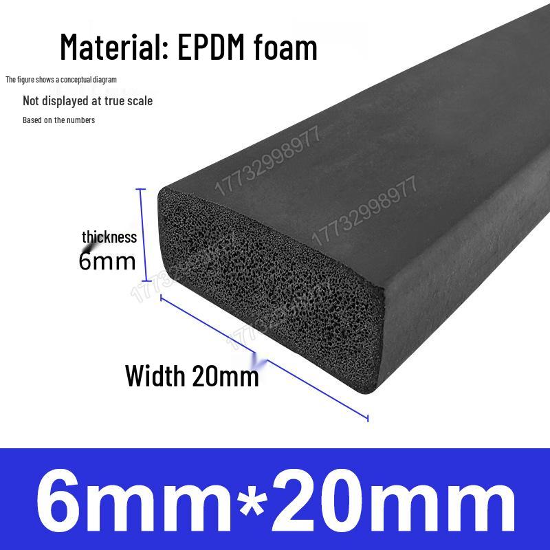 Черная EPDM Пористая Резиновая Полоса для Герметизации Морского, Механического, Электрического Шкафа и Коробки