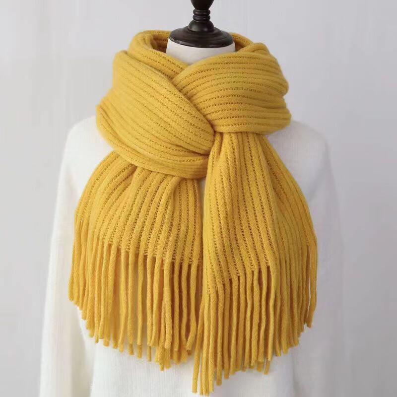 Autumn/Winter Imitation Cashmere Warm Tassel Scarf